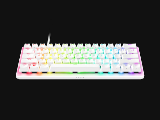 Tipkovnica Razer Huntsman V3 Pro Mini, Bela, RGB, PBT, Analogna stikala Gen2, SLO g. - slika 2