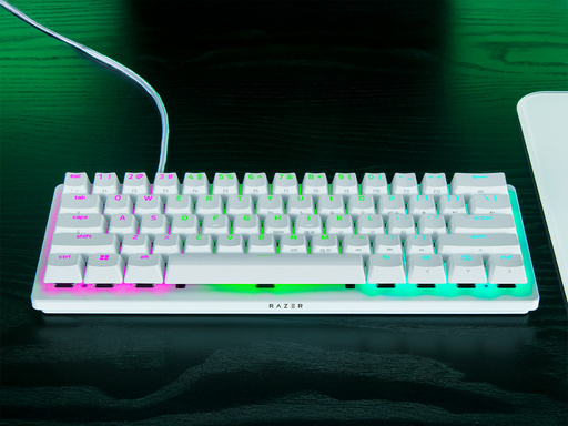 Tipkovnica Razer Huntsman V3 Pro Mini, Bela, RGB, PBT, Analogna stikala Gen2, SLO g. - slika 4