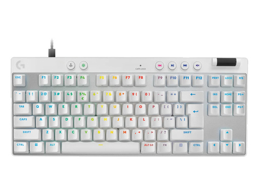 Tipkovnica Logitech G PRO X TKL RAPID, bela, USB, SLO g.