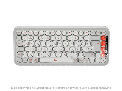 Tipkovnica in miška Logitech POP Icon Combo, Bluetooth, bela, SLO g. - slika 2