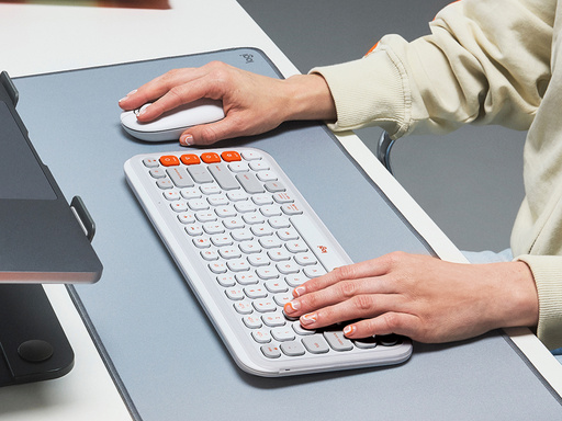 Tipkovnica in miška Logitech POP Icon Combo, Bluetooth, bela, SLO g. - slika 4