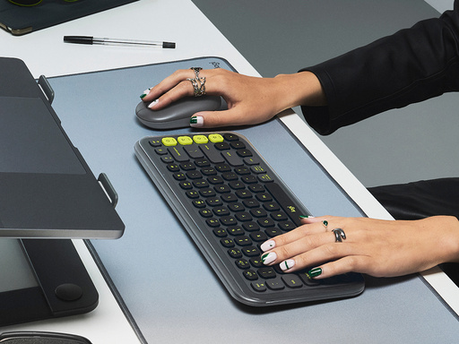 Tipkovnica in miška Logitech POP Icon Combo, Bluetooth, grafitna, SLO g. - slika 5