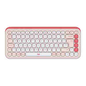 Tipkovnica Logitech Pop Icon Keys, Bluetooth, roza, SLO g.