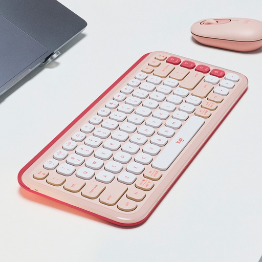 Tipkovnica Logitech Pop Icon Keys, Bluetooth, roza, SLO g. - slika 4
