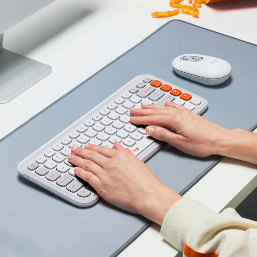 Tipkovnica Logitech Pop Icon Keys, Bluetooth, bela, SLO g. - slika 4