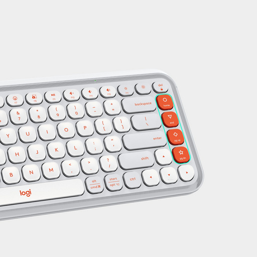 Tipkovnica Logitech Pop Icon Keys, Bluetooth, bela, SLO g. - slika 5