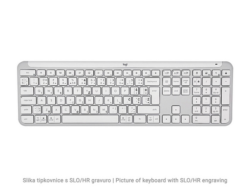 Tipkovnica in miška Logitech Signature Slim Combo MK950, bela, SLO g. - slika 2