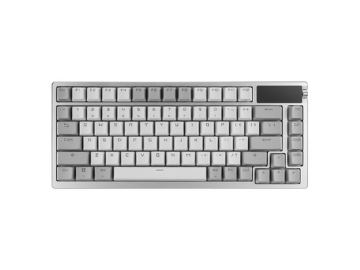 Tipkovnica ASUS ROG Azoth Wireless, ROG NX Snow, PBT, OLED, RGB, USB, US, bela - slika 2