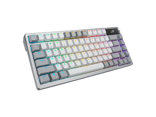 Tipkovnica ASUS ROG Azoth Wireless, ROG NX Snow, PBT, OLED, RGB, USB, US, bela - slika 4