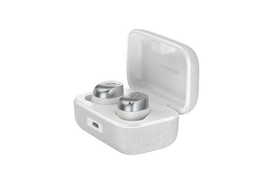 Slušalke Sennheiser MOMENTUM True Wireless 4, In-Ear, ANC, bele/srebrne - slika 2