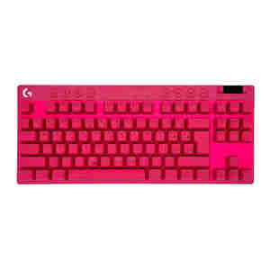 Tipkovnica Logitech G PRO X TKL Brown Tactile, Lightspeed, roza, USB, SLO g.