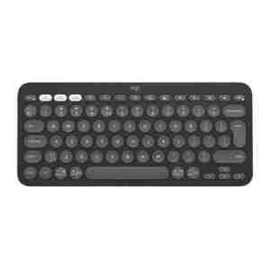 Tipkovnica Logitech Pebble Keys 2 K380s Multi-Device, grafitna, SLO g.