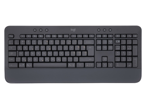 Tipkovnica Logitech K650 Signature, Wireless, USB, grafitna, SLO g.