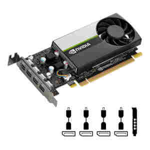 Grafična kartica NVIDIA T1000, 8GB GDDR6, PCIe 3.0 x16, 4x mDP-DP, Low Profile, PNY