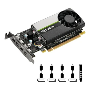 Grafična kartica NVIDIA T1000, 8GB GDDR6, PCIe 3.0 x16, 4x mDP-DP, Low Profile, PNY