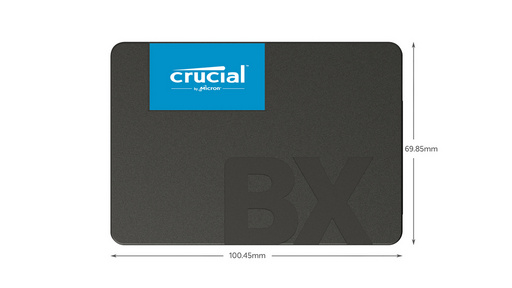 SSD 2TB 2.5" SATA3 3D TLC, 7mm, CRUCIAL BX500 (CT2000BX500SSD1) - slika 3