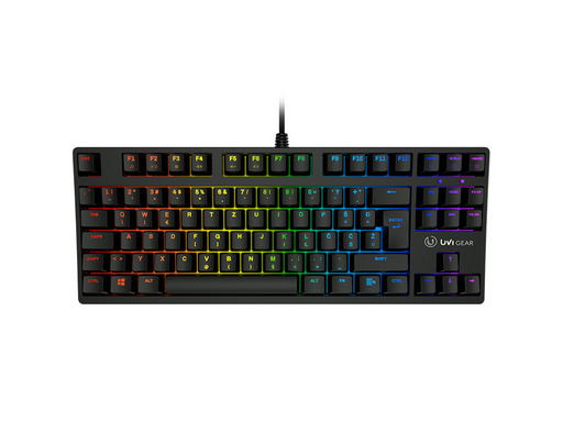 Tipkovnica UVI PRIDE Mini, Optical Blue Switch, RGB, USB, SLO - slika 2