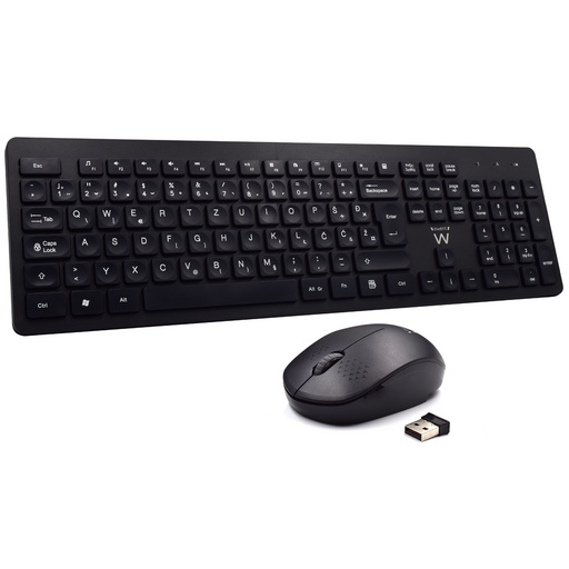 Tipkovnica in miška Ewent Wireless Multimedia Combo, USB, SLO - slika 2