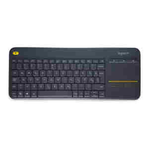 Tipkovnica Logitech K400 PLUS Wireless Touch, Unifying, črna, SLO