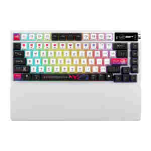 Tipkovnica ASUS ROG Azoth X Wireless, ROG NX Snow V2, OLED, RGB, USB, US