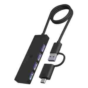 Icybox IB-HUB1424-C3 4-Port Hub s priključkom USB-C in USB-A 3.2 Gen 1