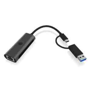 IcyBox IB-LAN301-C3 USB-A in USB-C mrežna kartica/adapter na 2.5 Gbit Ethernet