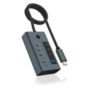 IcyBox IB-HUB1454-C31 4-portno hub z vmesnikom USB 3.2 Gen 2 Type-C