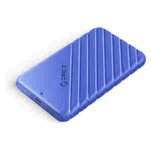 Zunanje ohišje za 2,5'' HDD/SSD, USB-C 3.1 UASP v SATA3, tool-free, modro, ORICO 25PW1C-C3