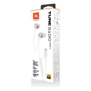 JBL USB-C žične slušalke Tune 310C, bele