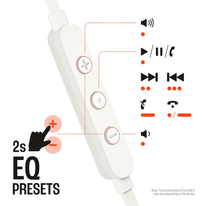 JBL USB-C žične slušalke Tune 310C, bele - slika 3