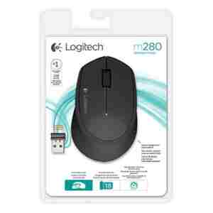 Logitech M280 Wireless miška, črna