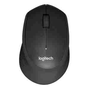 Logitech M330 Silent Plus brezžična miška, črna