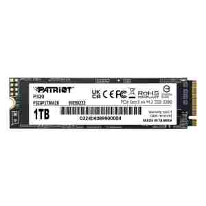 Patriot P320 1TB M.2 NVMe SSD PCIe Gen 3 x4