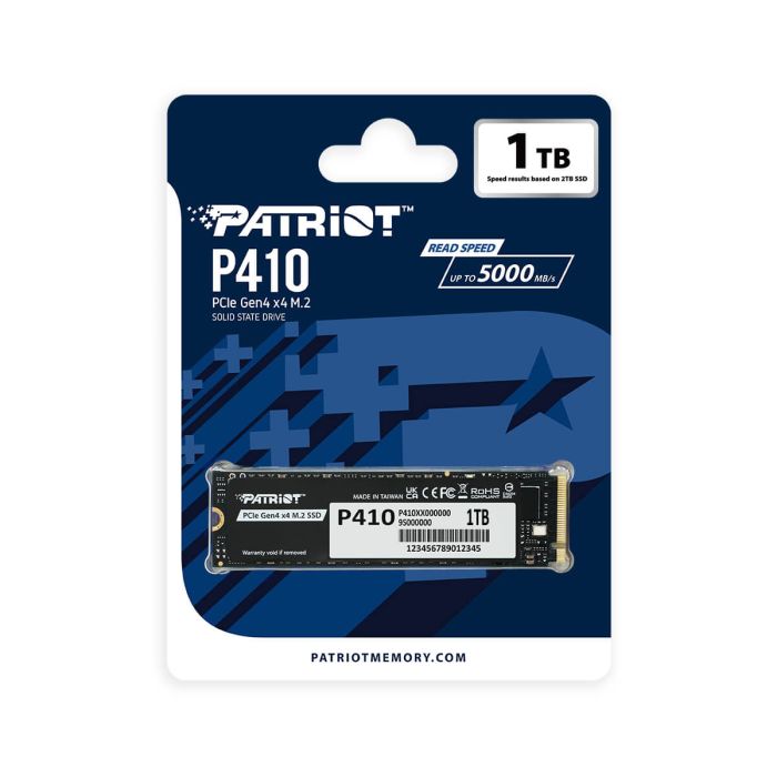 Patriot P410 1TB M.2 NVMe SSD PCIe Gen 4 x4 - slika 4
