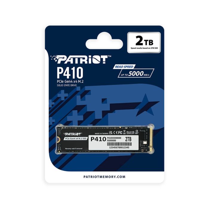 Patriot P410 2TB M.2 NVMe SSD PCIe Gen 4 x4 - slika 4