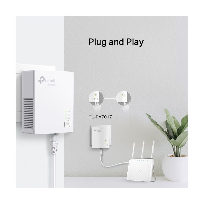 TP-LINK TL-PA7017 Kit AV1000 Gigabit powerline adapter - slika 4
