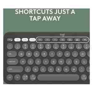 Logitech Tipkovnica Pebble Keys 2 K380s Multi-Device, grafitna, SLO g