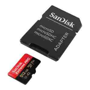 SanDisk 512GB Extreme PRO microSDXC UHS-I spominska kartica z adapterjem