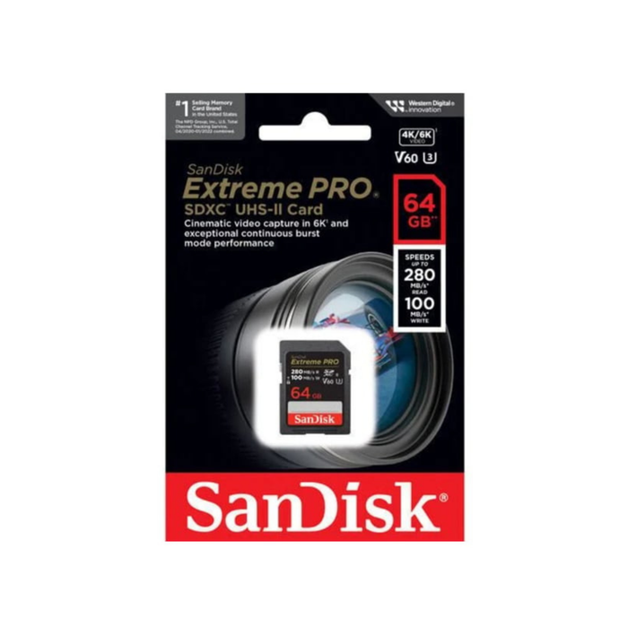 SanDisk 64 GB Extreme PRO SDXC UHS-II spominska kartica - slika 3