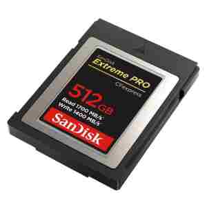 SanDisk Extreme PRO CFexpress tip B, 512GB, 1700MB/s Branje, 1400MB/s Pisanje