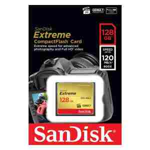 SanDisk 128GB Extreme CompactFlash card UDMA 7 VPG-20 spominska kartica