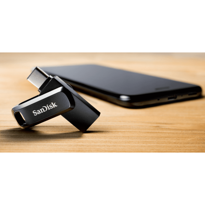 SanDisk 64GB Ultra Dual Drive Go USB-C/A 3.2 USB ključ (črn) - slika 6
