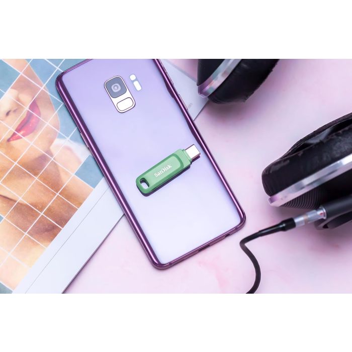 SanDisk 256GB Ultra Dual Drive Go USB-C/A 3.2 USB ključ (zelen) - slika 4