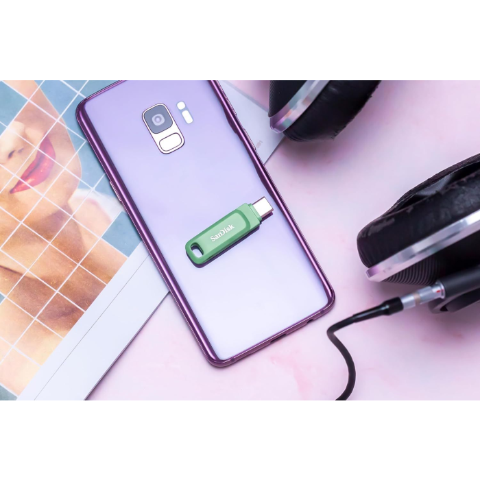 SanDisk 128GB Ultra Dual Drive Go USB-C/A 3.2 USB ključ (zelen) - slika 5