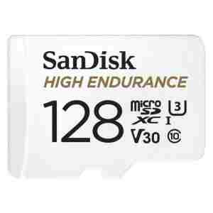 SanDisk 128GB High Endurance microSD Class 10 U3 V30 spominska kartica z adapterjem