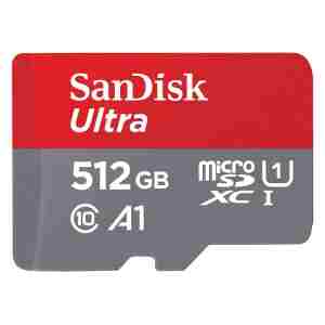 SanDisk 512GB Ultra microSD UHS-I spominska kartica z adapterjem
