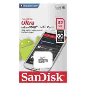 SanDisk 32GB Ultra microSDHC 100MB/s Class 10 UHS-I