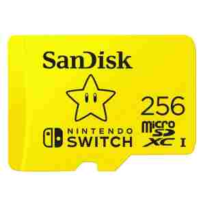 SanDisk microSDXC card for Nintendo Switch 256GB, up to 100MB/s Read, 60MB/s Write, U3, C10, A1, UHS