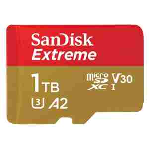 SanDisk 1TB Extreme microSDXC UHS-I spominska kartica z adapterjem