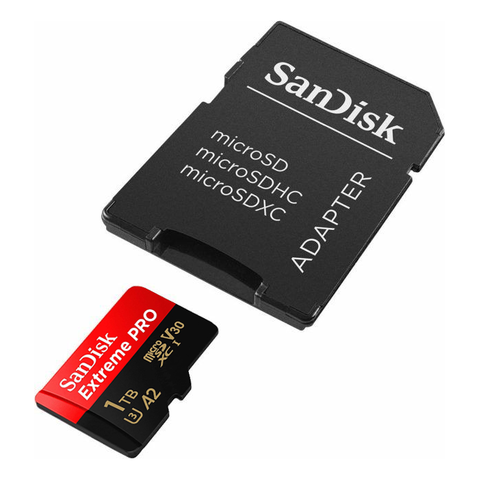 SanDisk 1TB Extreme PRO microSDXC UHS-I spominska kartica z adapterjem - slika 2